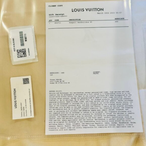 Louis Vuitton Keepall Bandolier Monogram Macassar - Picture 4 of 16